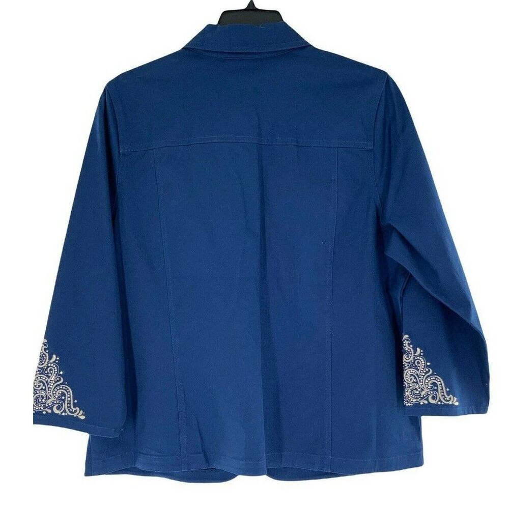 Quacker Factory Jacket Womens Size Xl Rhinestones… - image 3